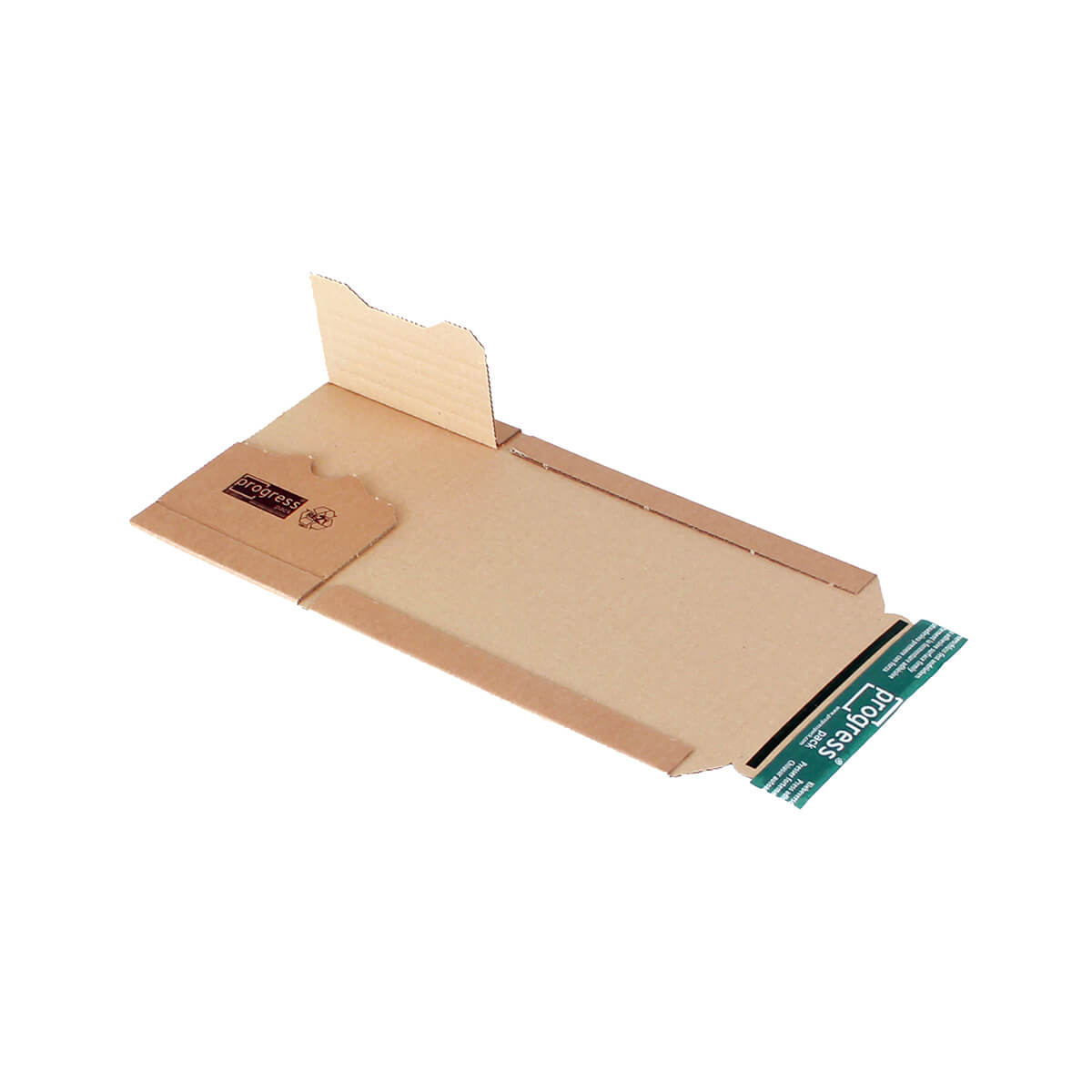 Book packaging cardboard 147x129x55-0 mm din CDs self-adhesive + tear strip - progressPACK