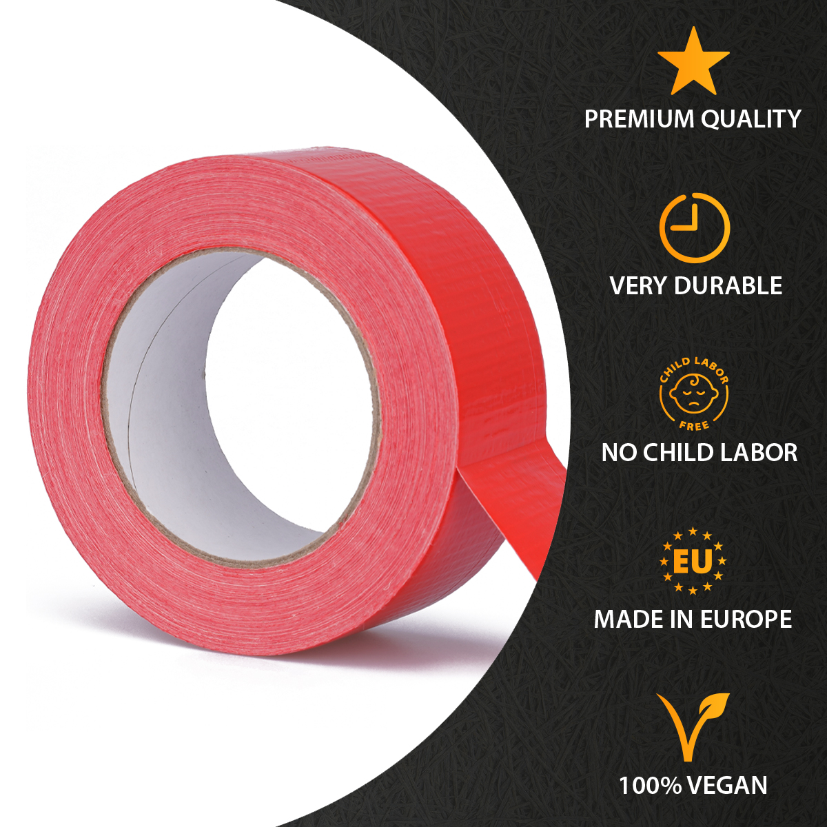verpacking  duct tape, 48,5mm x 50m red