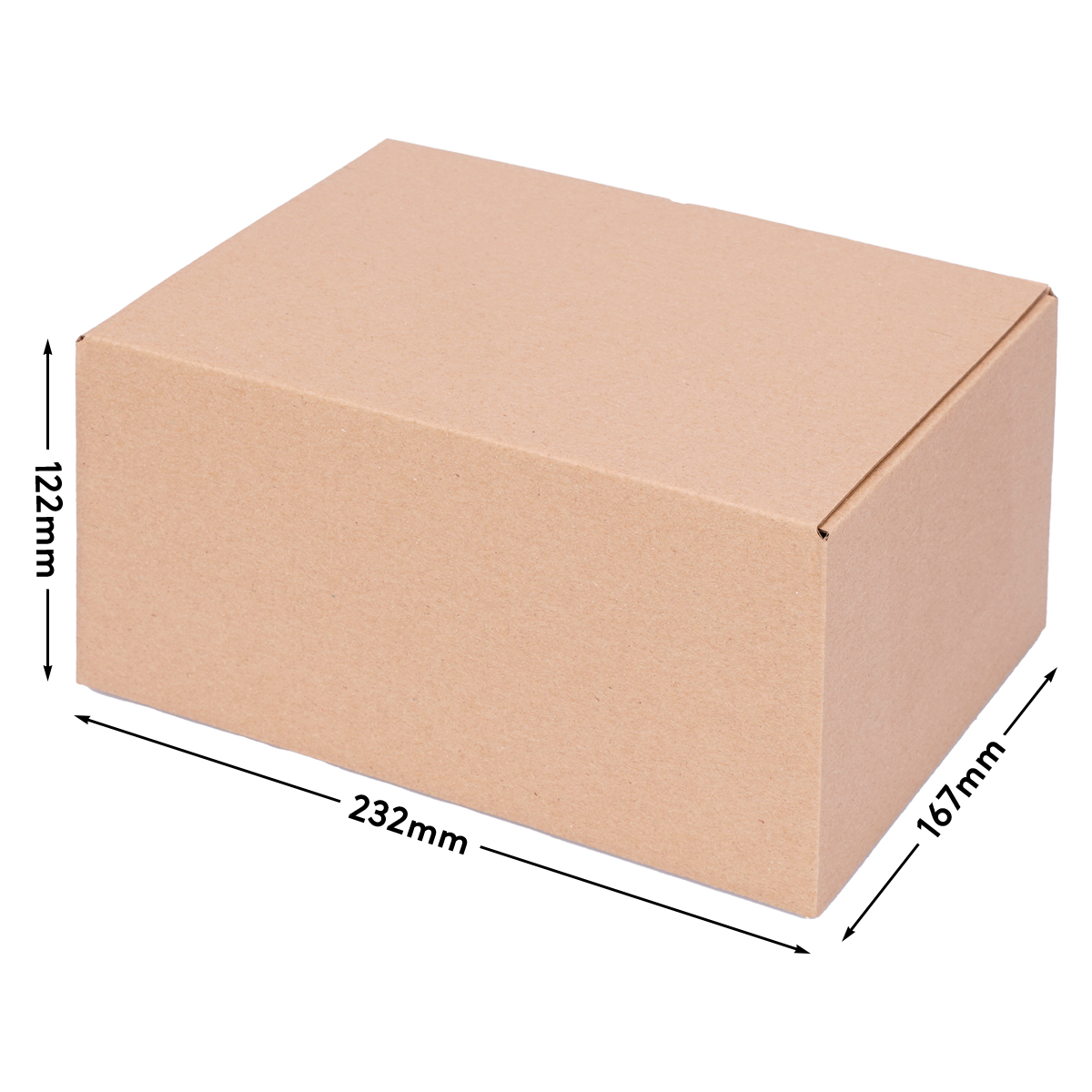 Automatic box 230x165x115 mm with self-adhesive lid - VP 35