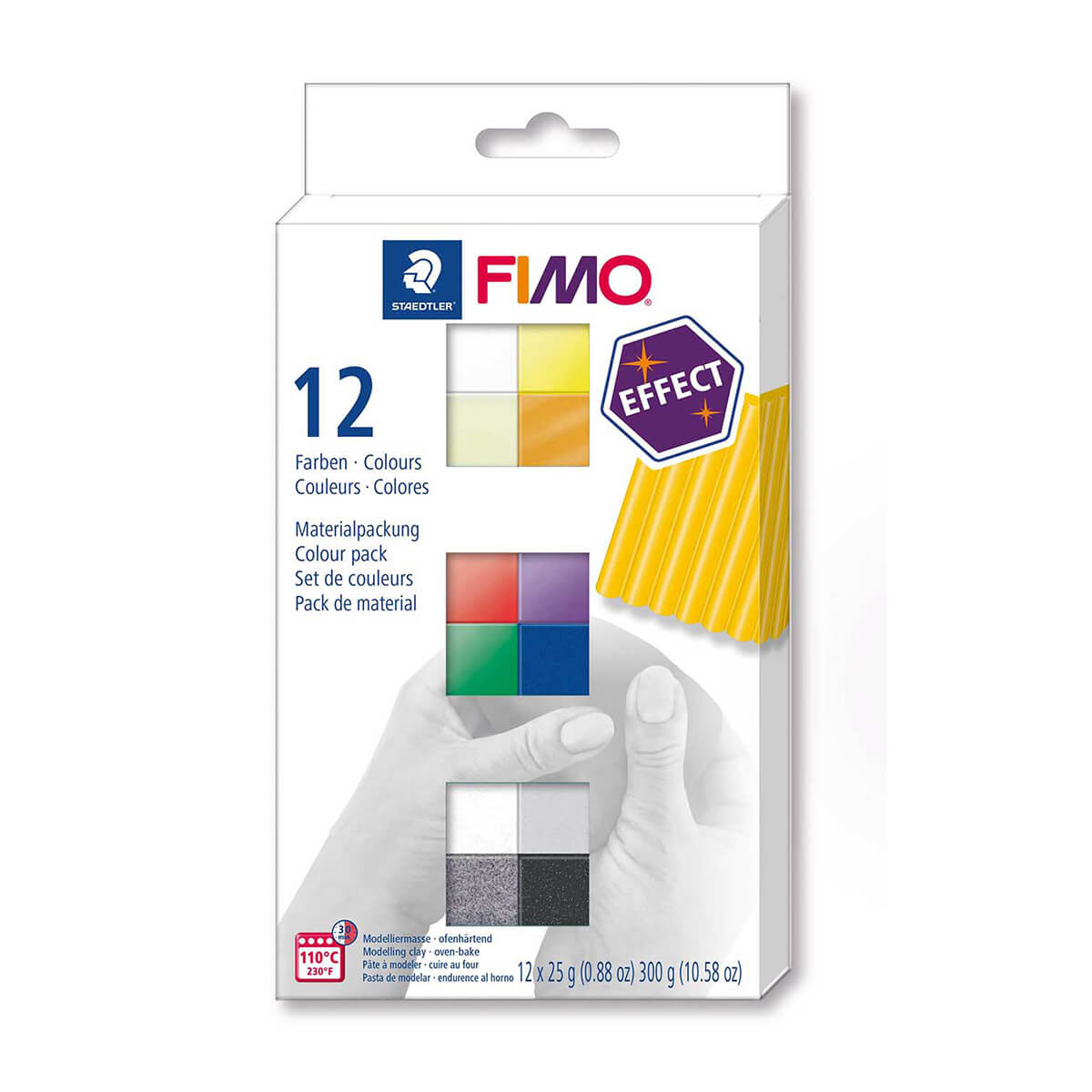 STAEDTLER FIMO soft Modelliermasse 12 Effect-Farben