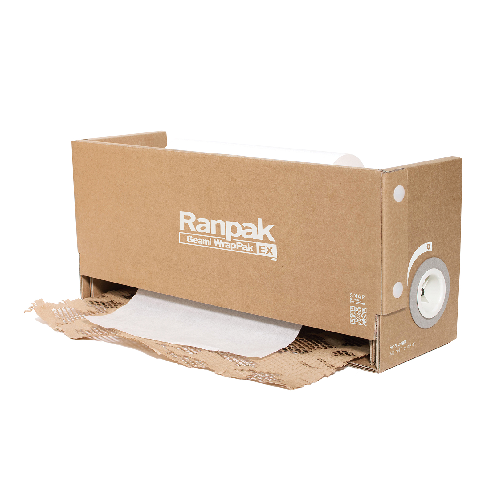 Wabenpapier Spenderbox mit Seidenpapiereinlage 50,8 cm x 134 m - Ranpak Exbox