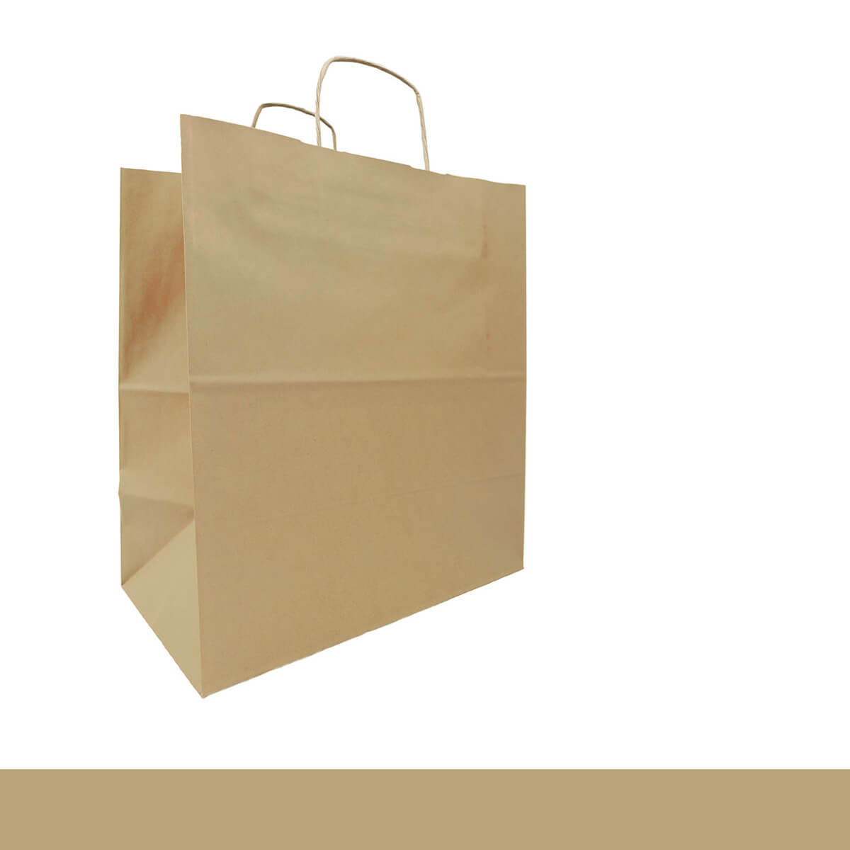 Paper bags with cord 41 x 32 x 12 cm - paper carrier bags brown