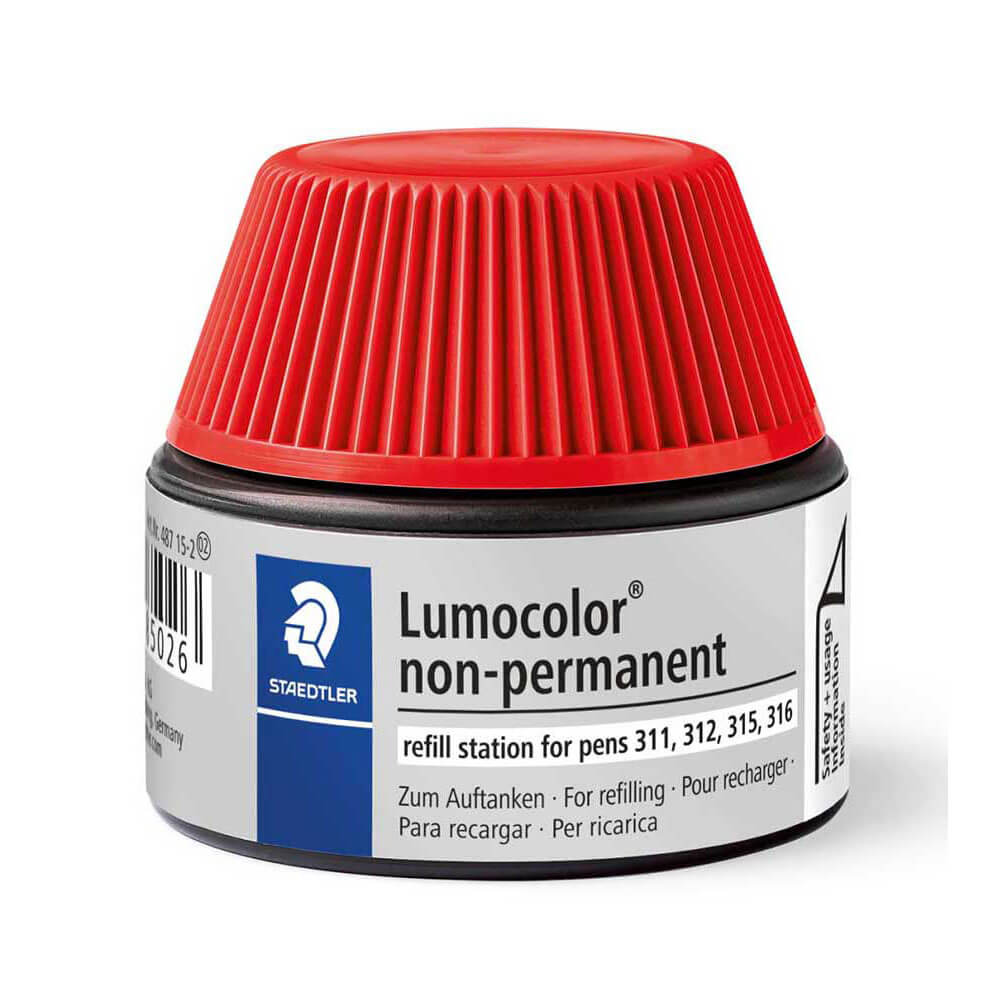 staedtler Lumocolor refill station for non-permanent red