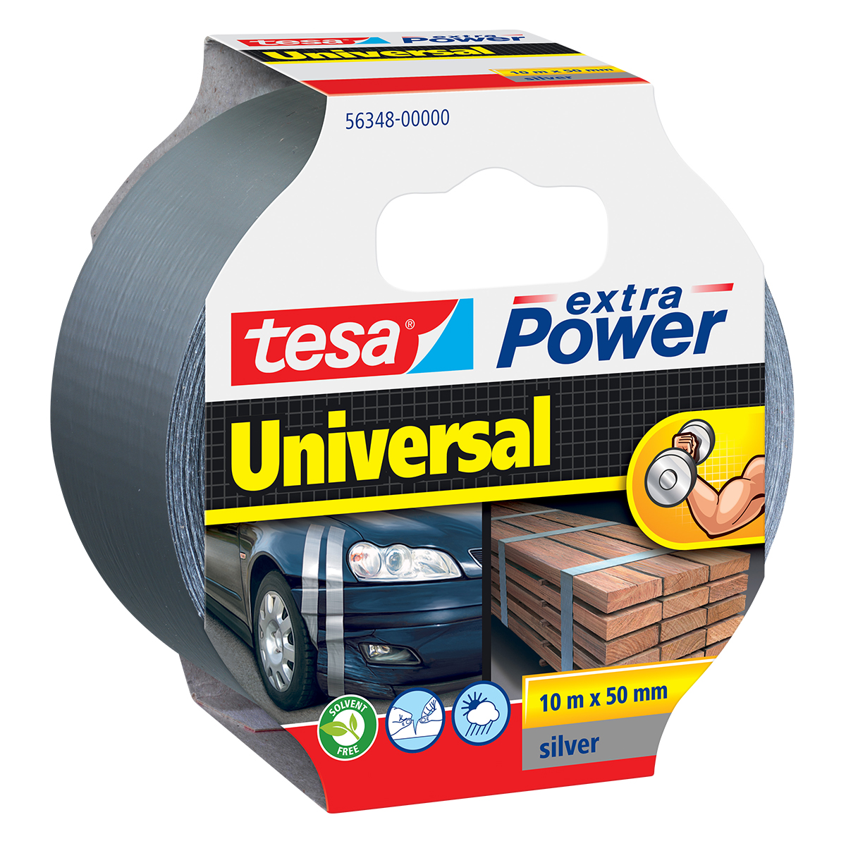tesa extra Power Universal duct tape Silver 10m x 50 mm