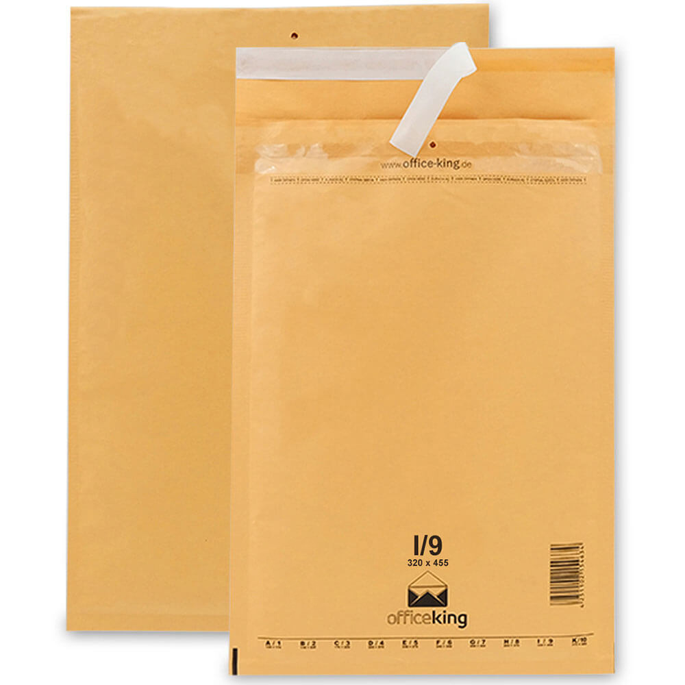 50 I9 Bubble mailers brown 320 x 455 mm - officeking