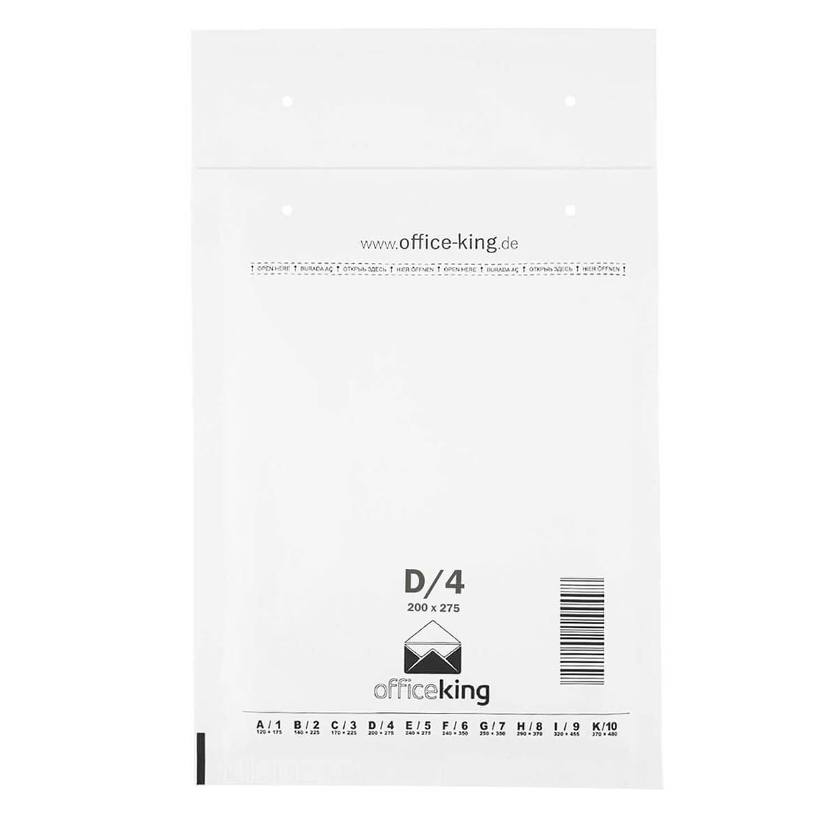 10x D4 Luftpolstertaschen 200x275 mm weiß - officeking