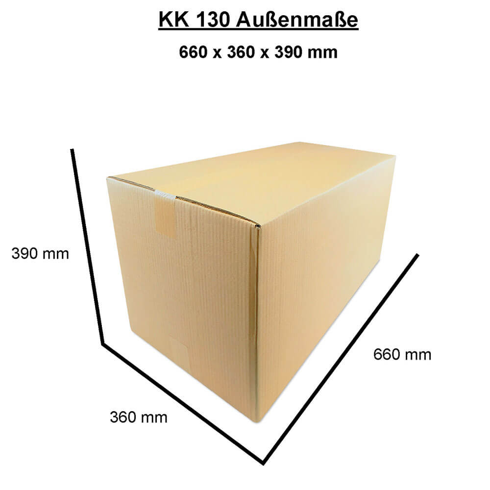 Cardboard box, double wall, 650x350x370 mm - KK 130
