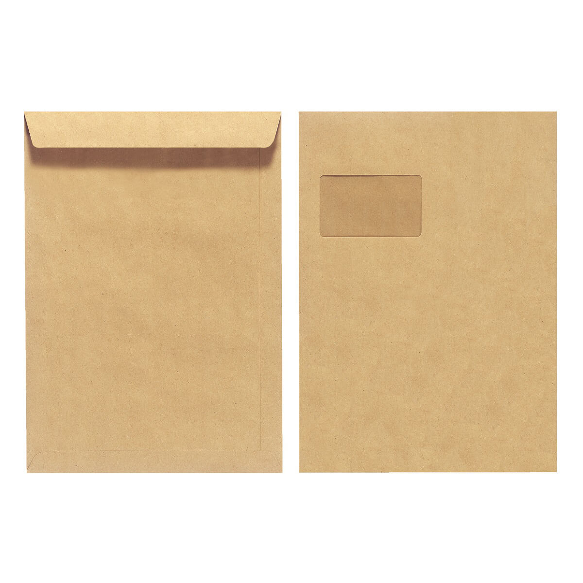 Herlitz envelopes 229 x 324mm C4 window Brown 10 pieces wet adhesive 90 g/m²