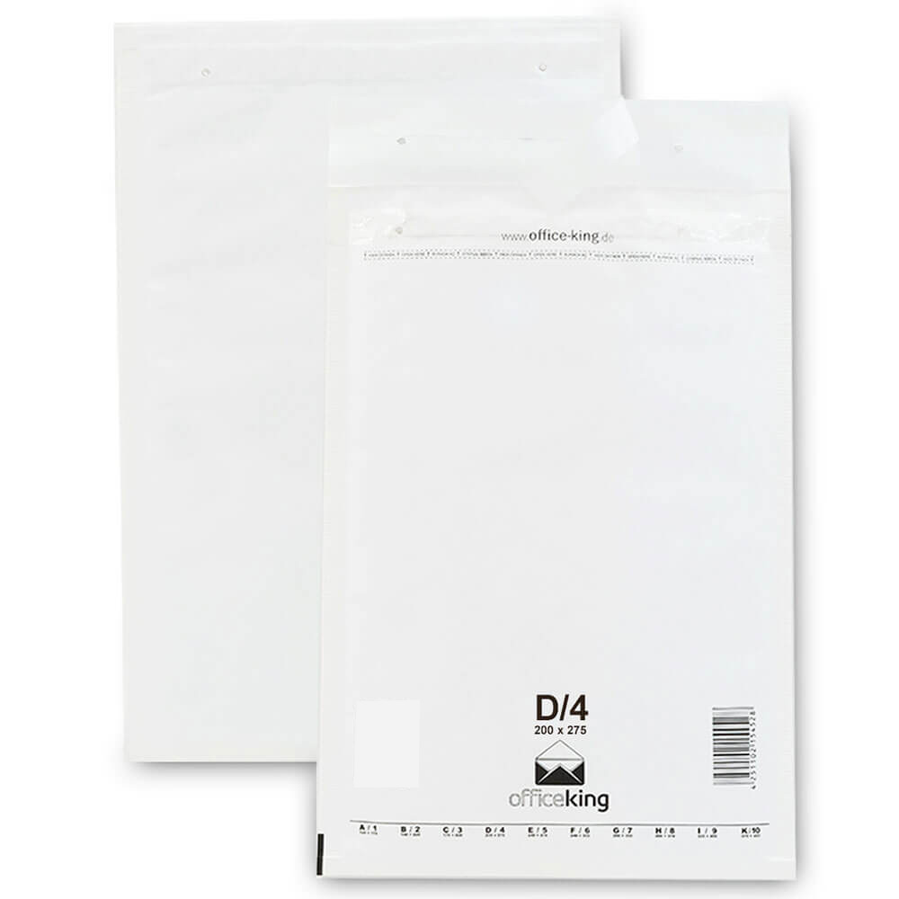 100x D4 Luftpolstertaschen 200x275 mm weiß - officeking