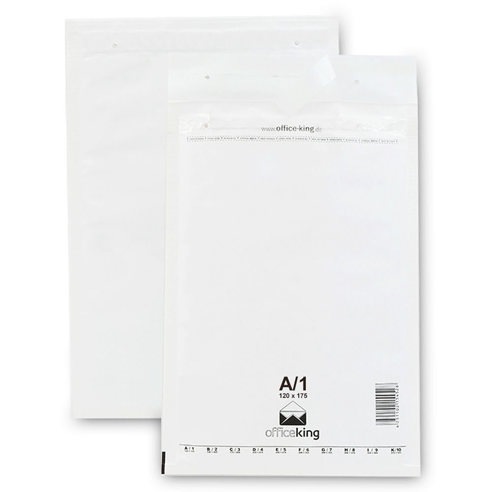 200 A1 Bubble mailers white 120 x 175 mm - officeking