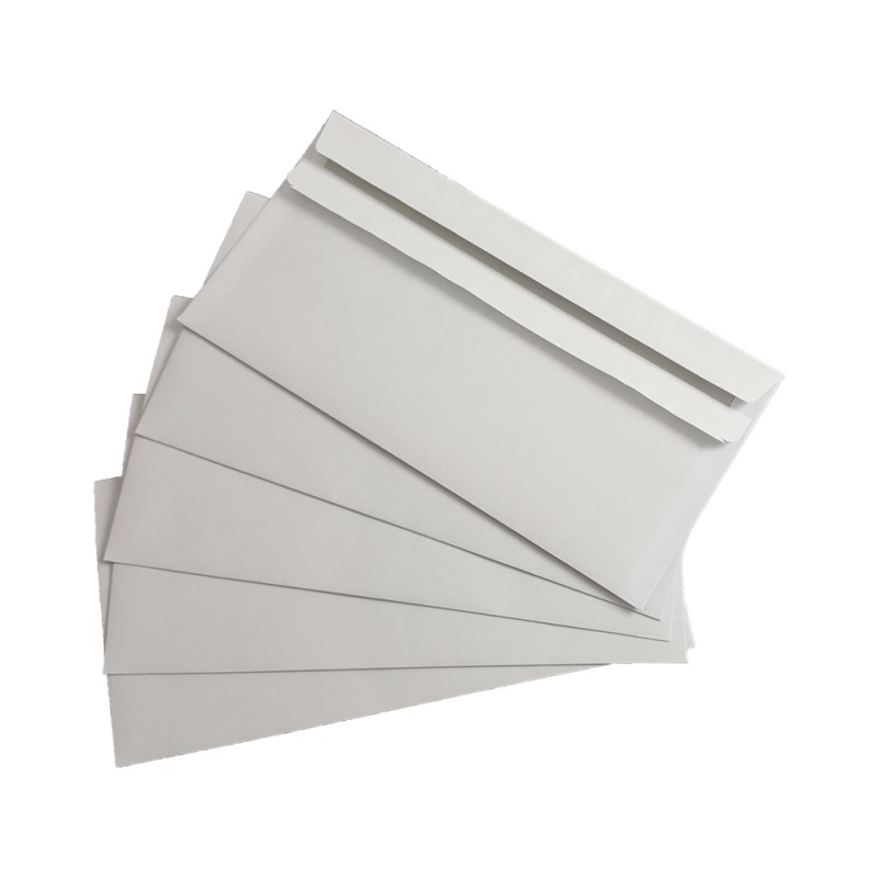 100 Envelopes DIN Lang white no window