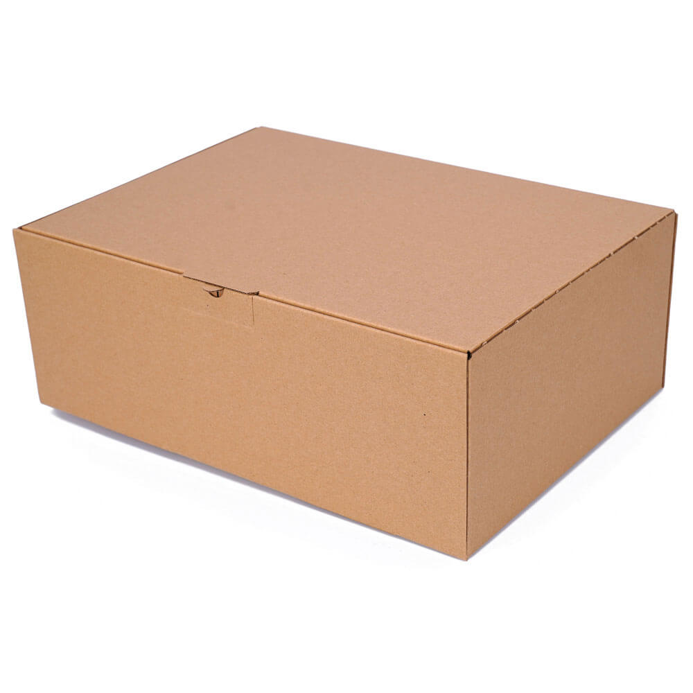 Folding box 350x250x130 mm - WP 50 brown DIN A4 B4