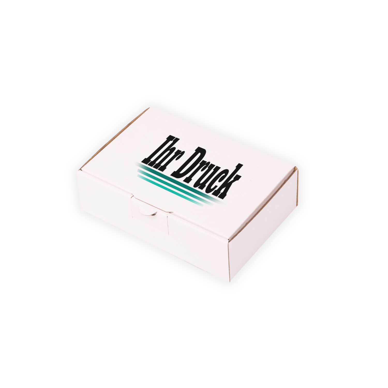 Maxi letter box white, 160x110x50 mm - MB-1, with digital print