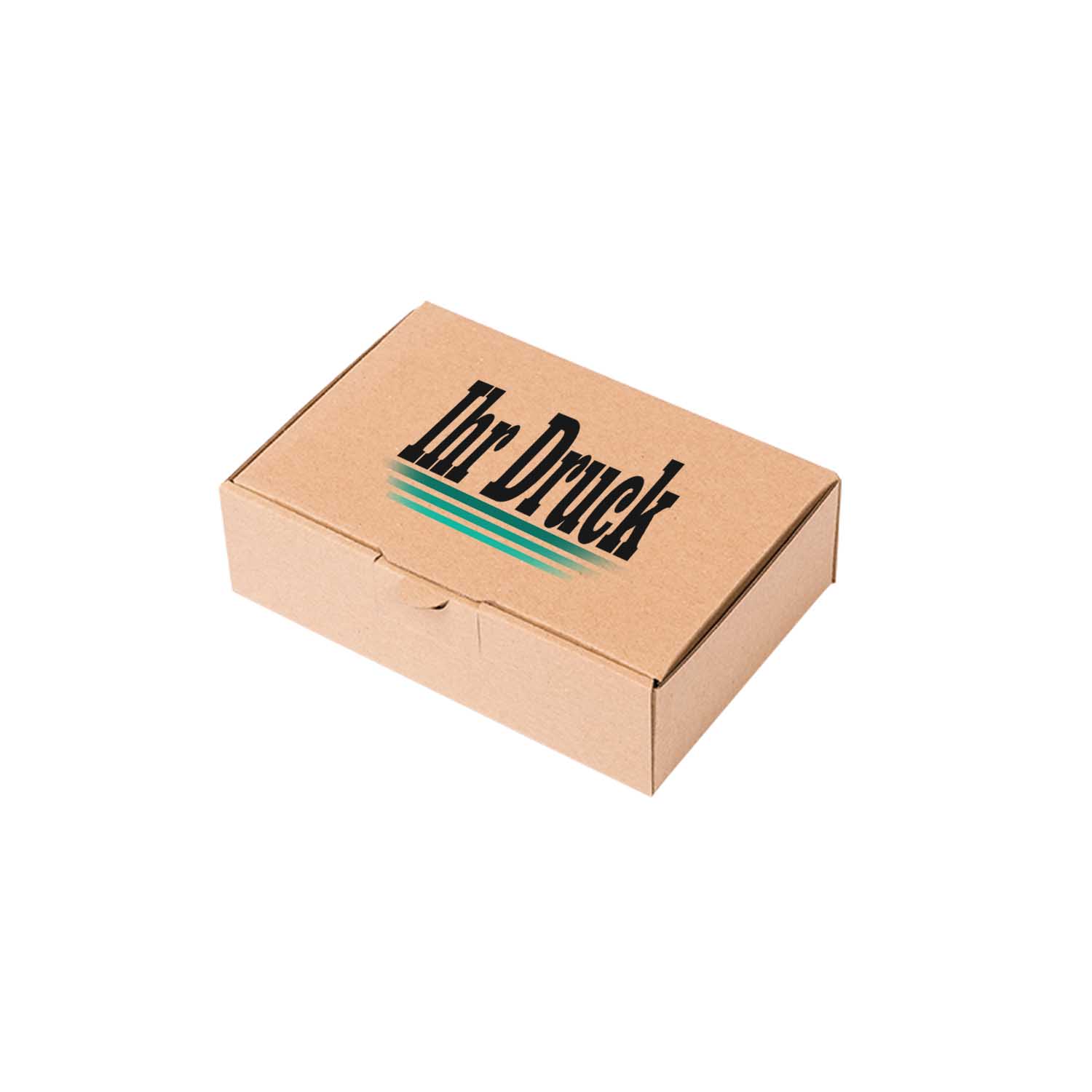 Maxi letter box brown, 160x110x50 mm - MB-1, with digital print