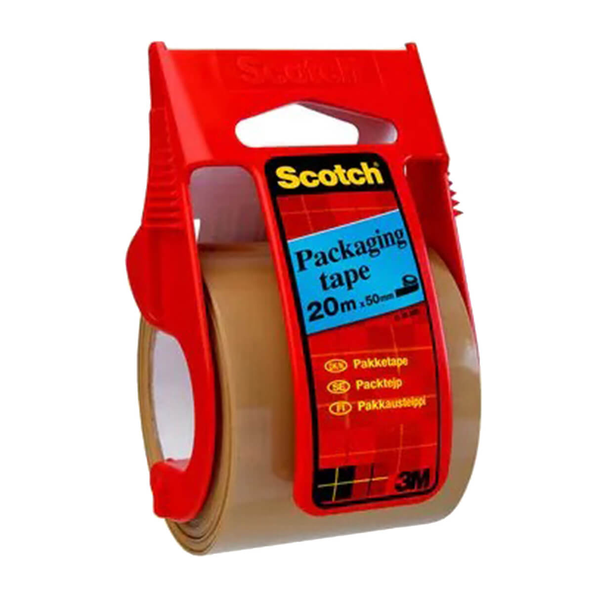 Scotch Packaging tape 50 mm x 20 m brown in hand dispenser Classic Parcel tape dispenser