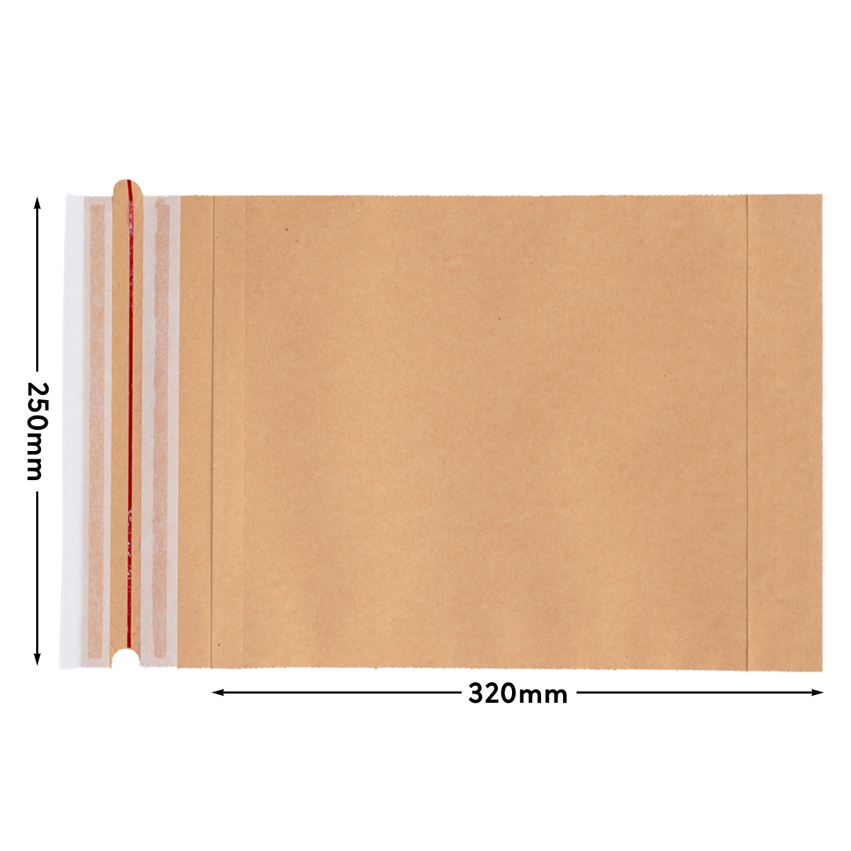 Versandbeutel Kraftpapier 250x320x50 mm DIN A4 120 g/m² mit Bodenfalte + wiederverschließbar