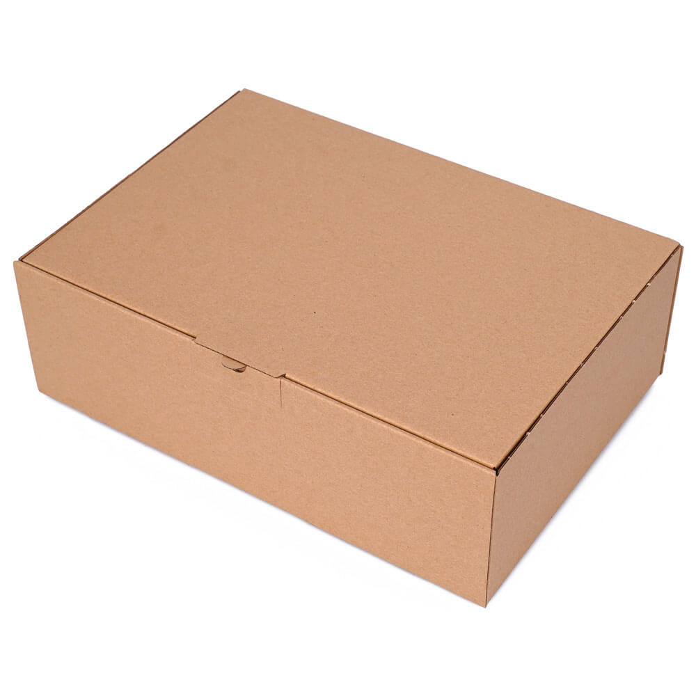 Folding box 310x215x100 mm - WP 40 brown DIN A4
