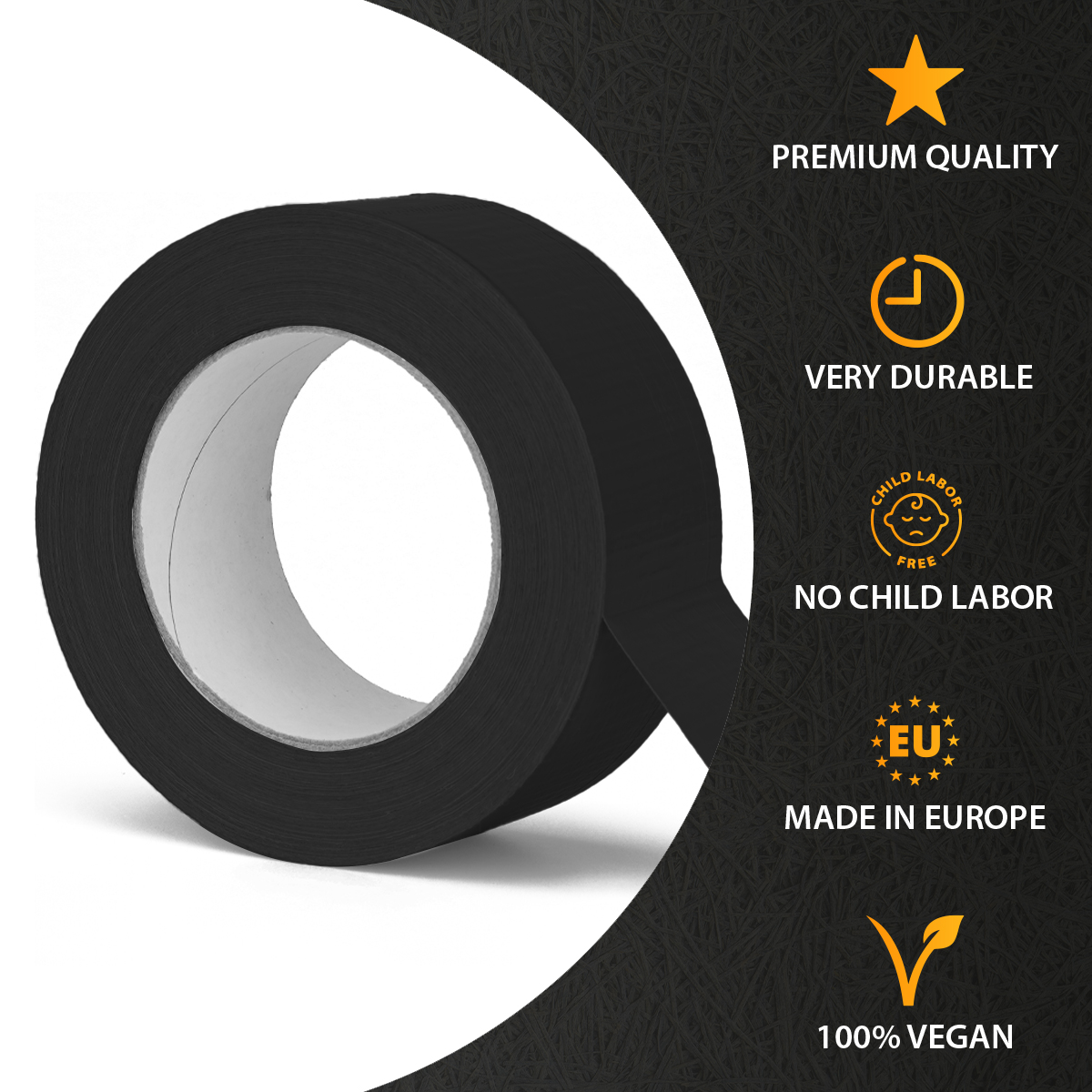 verpacking  duct tape, 48,5mm x 50m black