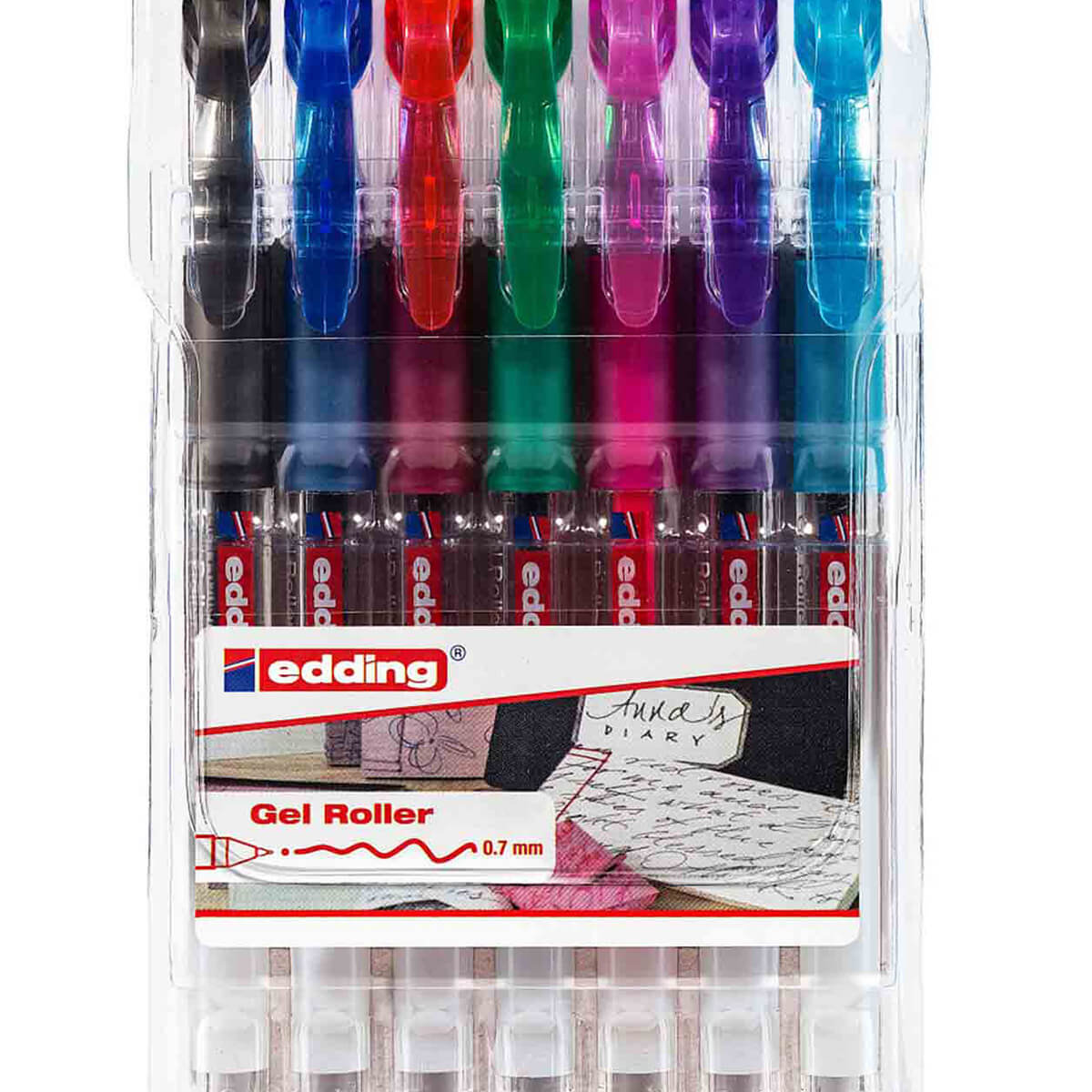 edding Gel-Roller 2185 7er Set Standard Farben