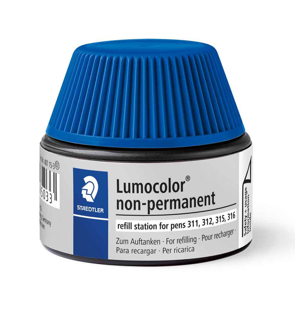 staedtler Lumocolor refill station for non-permanent blue
