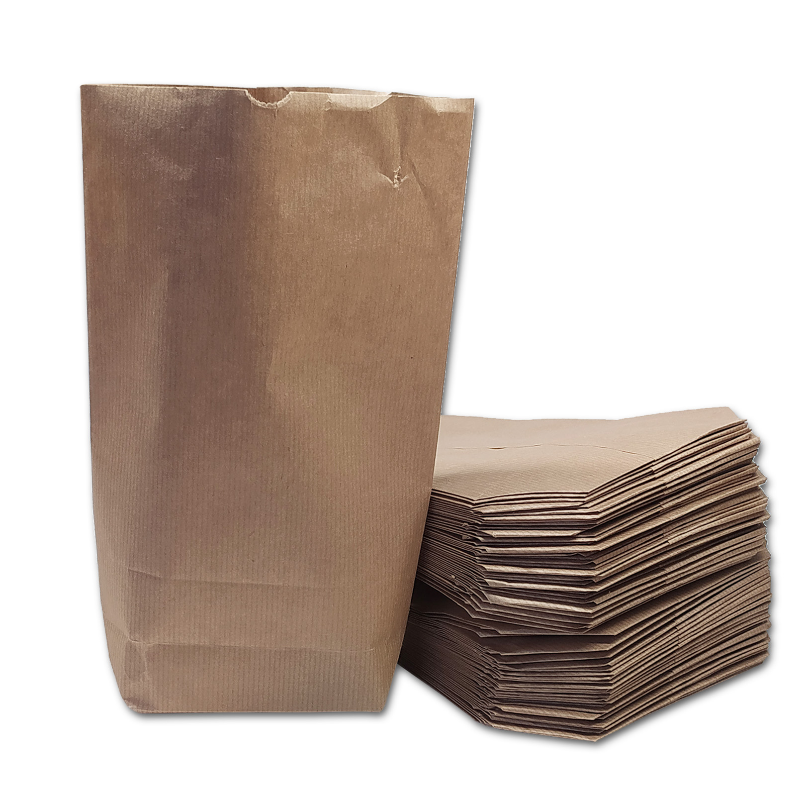 50 paper bags brown 17 x 26 cm with cross bottom 7 cm bag kraft paper bag