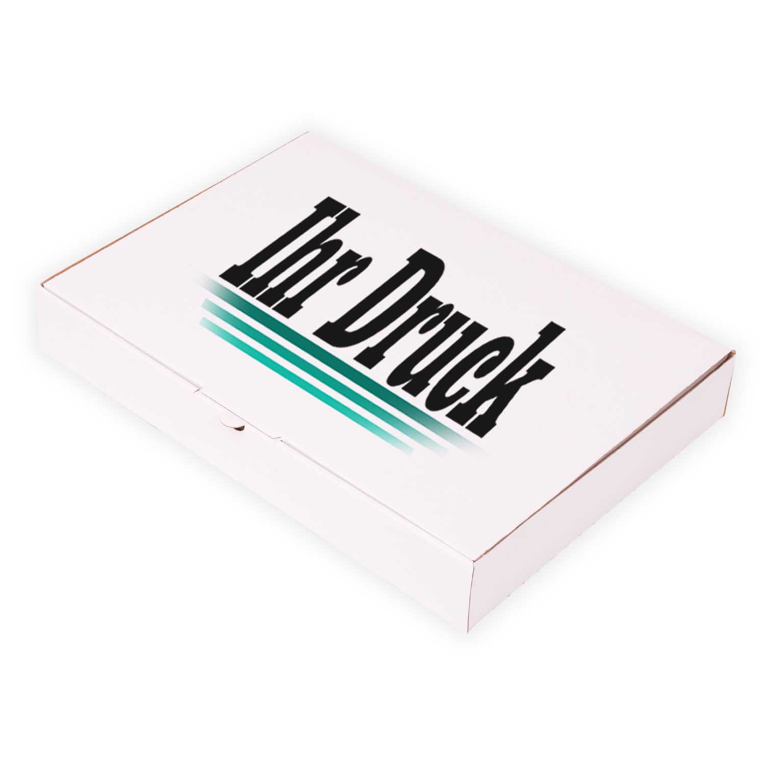Maxi letter box white, 350x250x50 mm - MB-5, with digital print