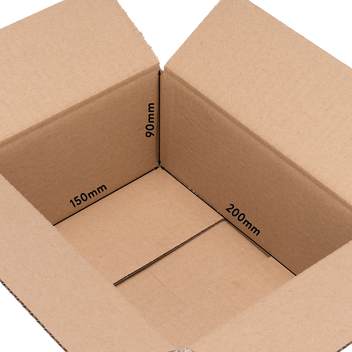 Cardboard box, single wall, 200x150x90 mm - KK 10
