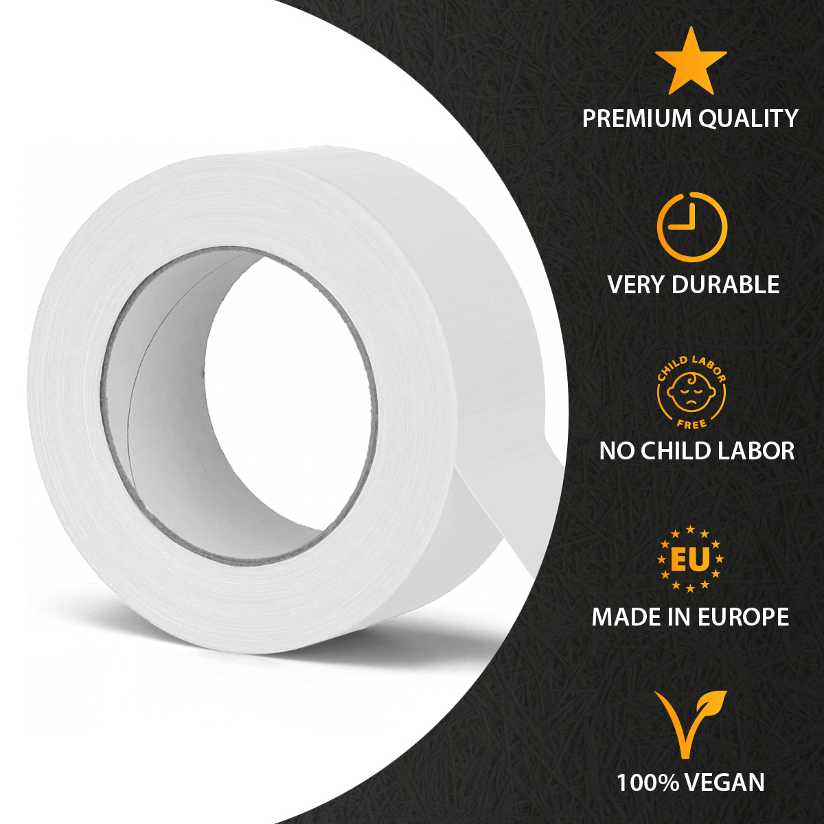verpacking duct tape, 48,5mm x 50m white