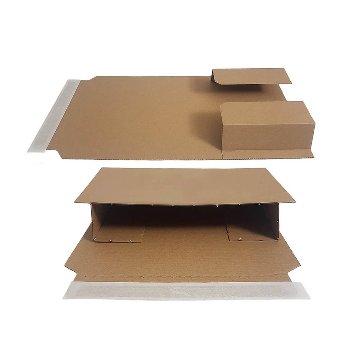 Buchverpackung 456x320x70 mm Wickelverpackung aus Pappe braun