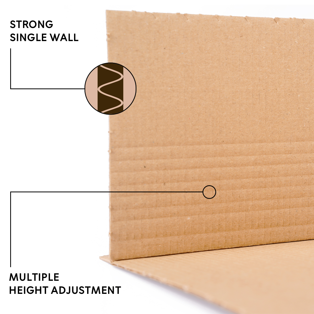 Buchverpackung 217x155x10-50 mm Wickelverpackung aus Pappe DIN A4 braun - BV 1