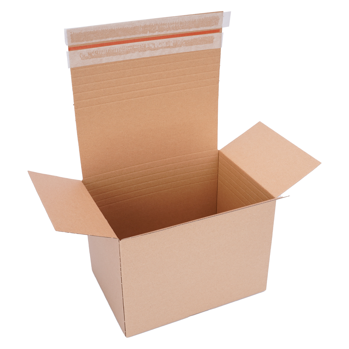 Automatic cardboard box A4 304x216x130-220 mm with self-adhesive lid - VP50
