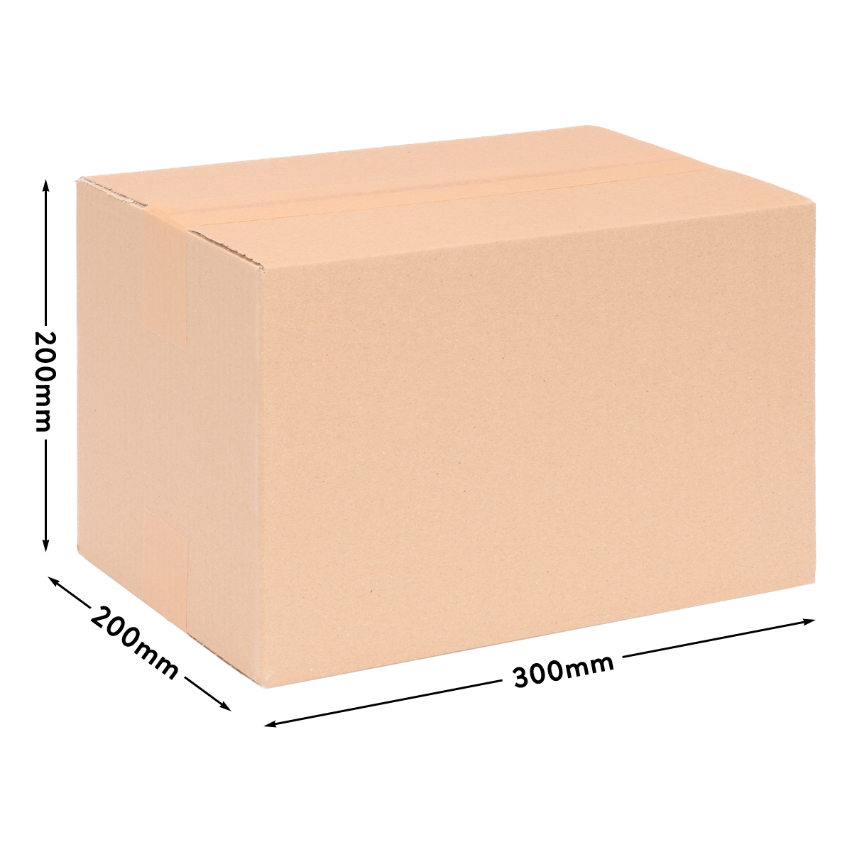 Cardboard box single wall 300x200x200 mm - KK 31