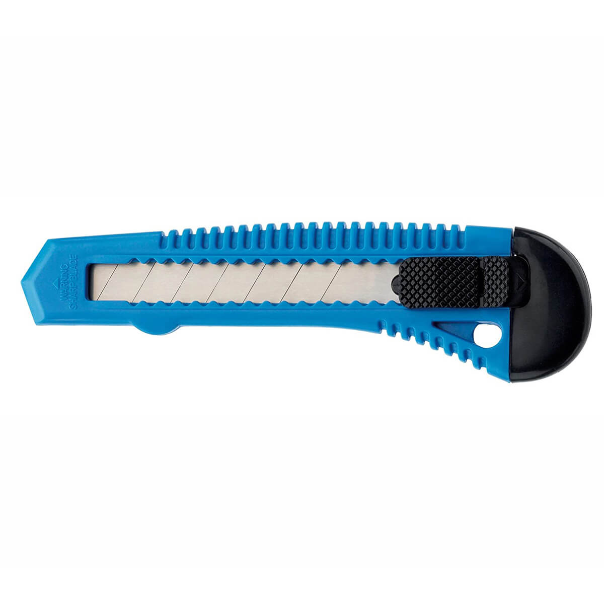 Cuttermesser mit Kunststoffgehäuse Klingenbreite 18 mm + 1 Abbrechklinge extra blau
