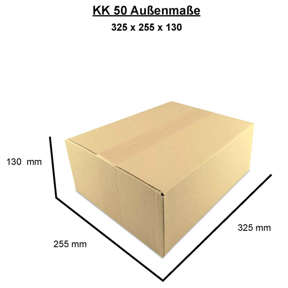 Cardboard box single wall 320x250x120 mm - KK 50