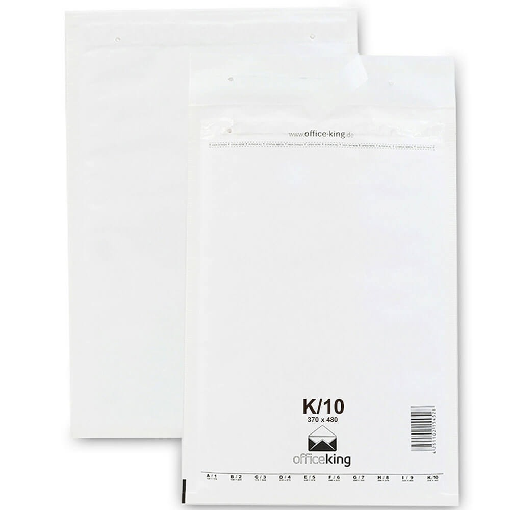 50x K10 Luftpolstertaschen 370x480 mm weiß - officeking