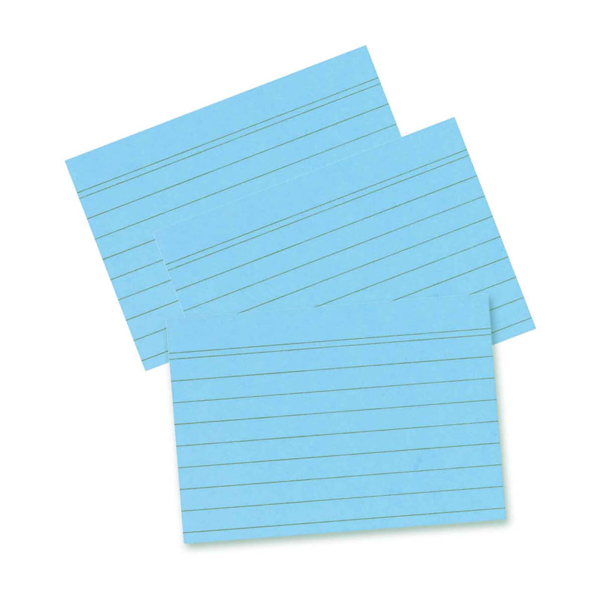 Herlitz Index cards lined 100 pieces shrink-wrapped a5 Blue
