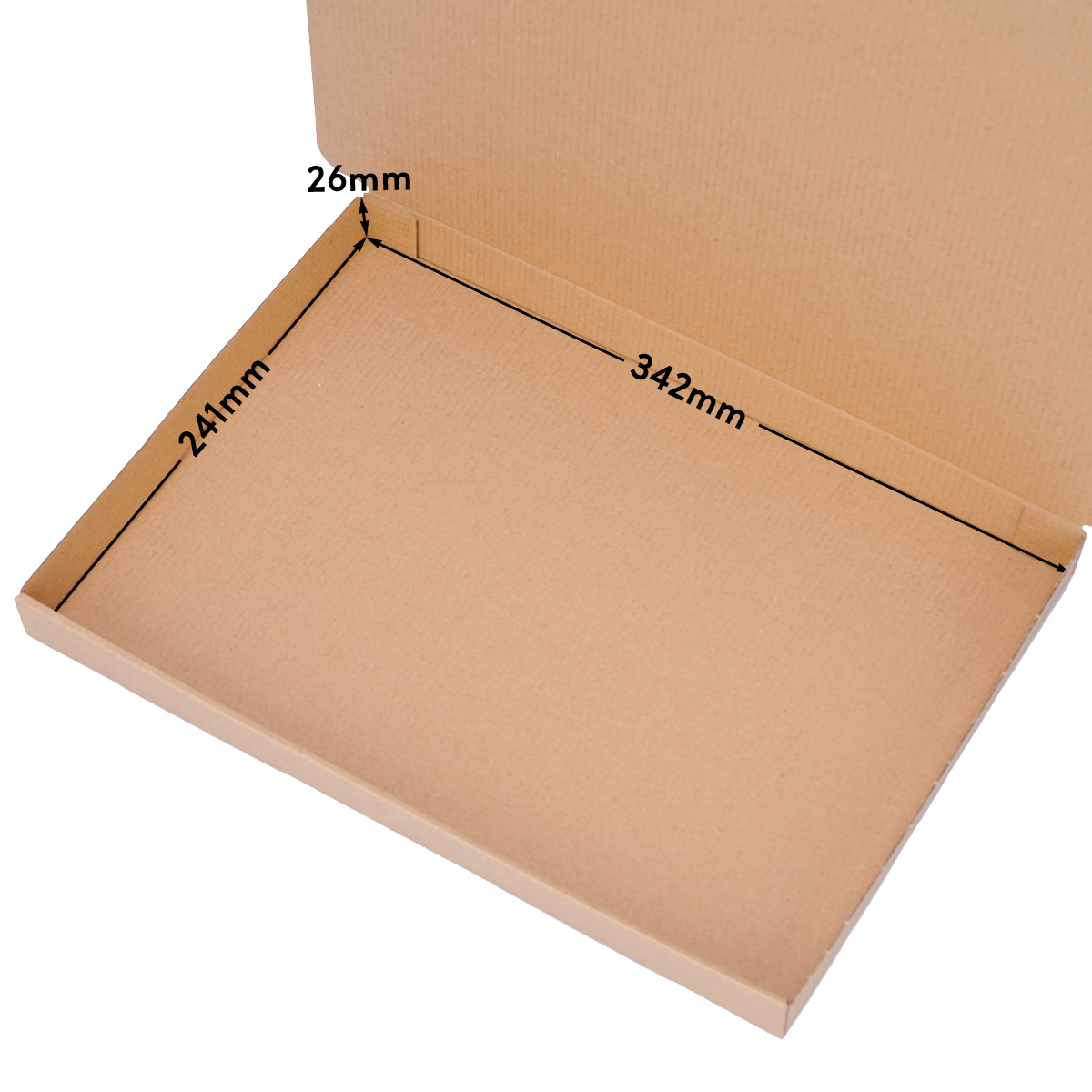Letter-sized maxi-carton 350 x 250 x 30 mm - WP-XS, brown