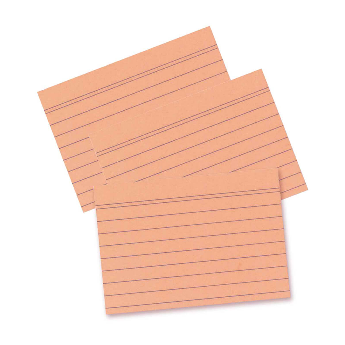 Herlitz Index cards lined 100 pieces shrink-wrapped a6 Orange