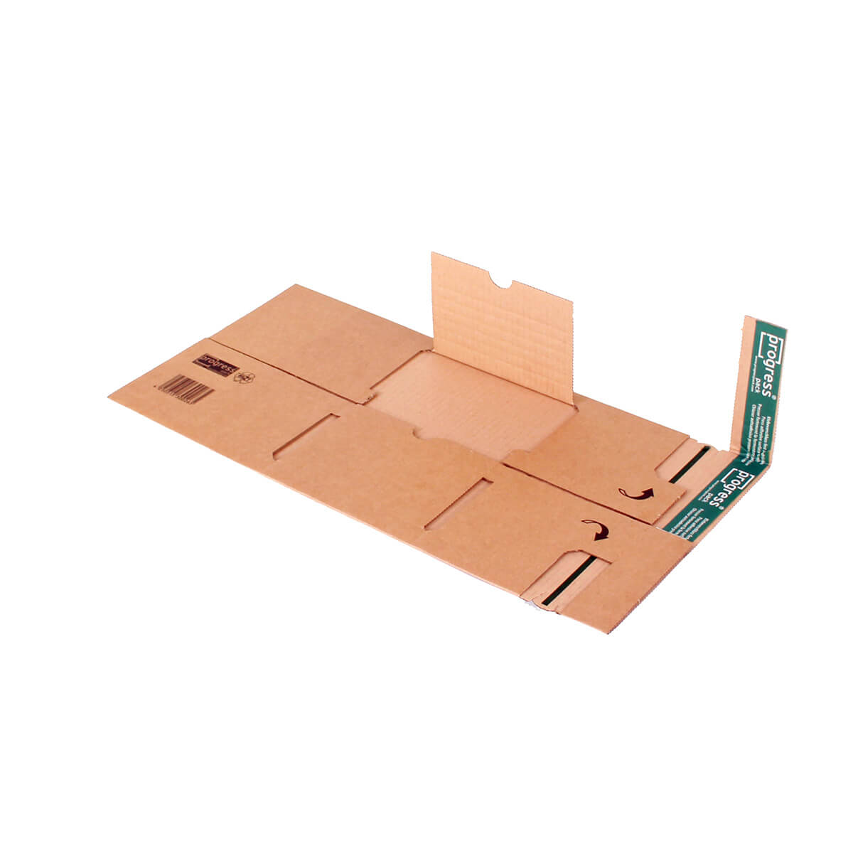 Buchverpackung 230x162x80-0 mm Pappe DIN A5 PREMIUM selbstklebend + Aufreißfaden - progressPACK