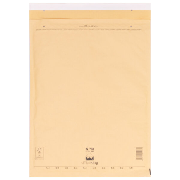 50 K10 Bubble mailers brown 370 x 480 mm - officeking