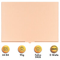 Maxibriefkarton in Braun mit den Maßen 350x250x50 mm, FEFCO 0426, Hersteller: verpacking (Ansicht 4)