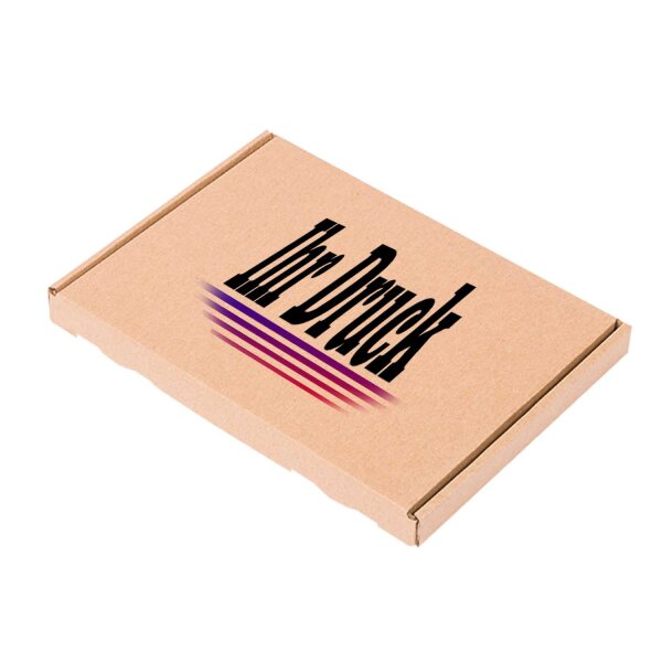 Big letter box brown, 230x160x20 mm - GB-1, with digital print