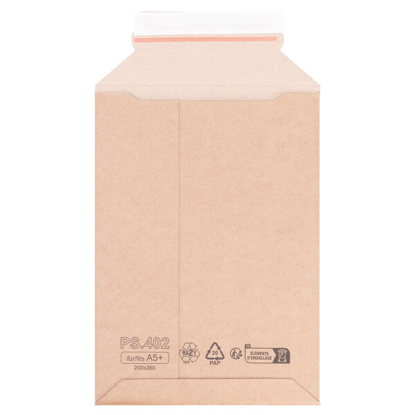 Versandtasche Wellpappe 200x280 mm selbstklebend + Aufreißhilfe
