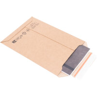 Versandtasche Wellpappe in Braun mit den Maßen 280x200 mm (Ansicht 2)