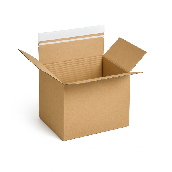 Automatikkarton 400x260x260 mm 1 wellig selbstklebend braun