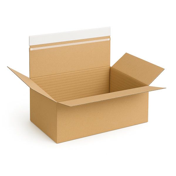 Hinged cardboard box 540x380x160 mm