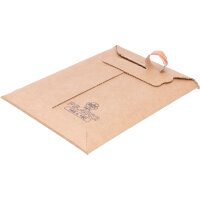 Versandtasche Wellpappe in Braun mit den Maßen 190x145 mm (Ansicht 5)