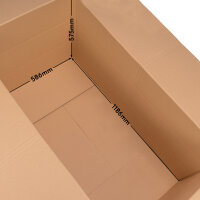 Folding Box in Brown with dimensions 1200x600x600 mm, FEFCO 0201, Brand: verpacking (View 3)