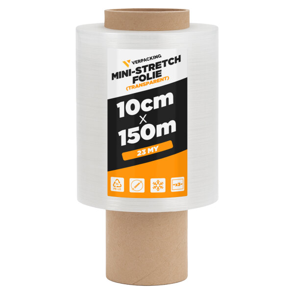 Mini Stretchfolie 100 mm x 150 m 20 Rollen