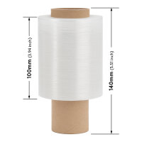 Elastic Foil in Transparent with dimensions 100 mm, Brand: verpacking (View 2)